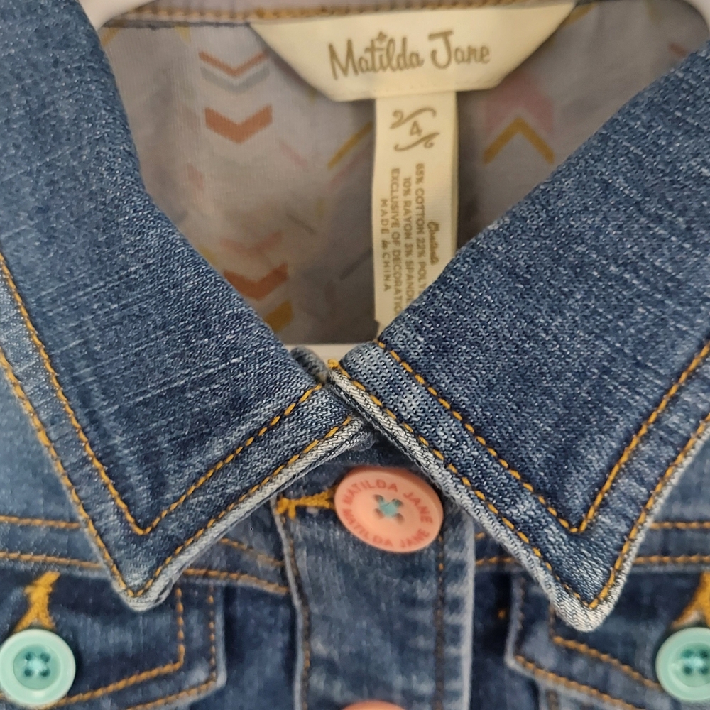Matilda Jane It's True Denim Vest Sz. 4 NWOT - Picture 2 of 7